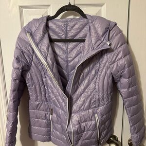 Women's Purple Down Quilted Jacket small